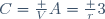 C=\frac VA=\frac r3