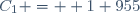 C_{1} =  1 955