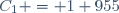 C_{1} = 1 955