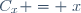 C_x = \{x\}