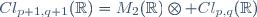 Cl_{p+1,q+1}(\R)=M_2(\R)\otimes Cl_{p,q}(\R)