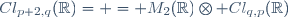 Cl_{p+2,q}(\R)= = M_2(\R)\otimes Cl_{q,p}(\R)