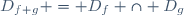 D_{f+g} = D_f \cap D_g