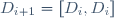 D_{i+1}=[D_i,D_i]