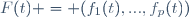 F(t) = (f_1(t),...,f_p(t))