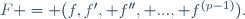 F = (f,f', f'', ..., f^{(p-1)}).