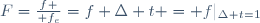F={f \over f_e}=f \Delta t = f|_{\Delta t=1}