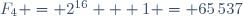 F_4 = 2^{16} + 1 = 65\,537\,