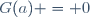 G(a) = 0\,