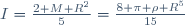 
I=\frac{2 M R^2}{5}=\frac{8 \pi \rho R^5}{15}
