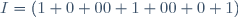 I=\left({1 0 0\\0 1 0\\0 0 1}\right)