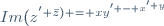 Im(z^' \bar{z}) = xy^' - x^' y