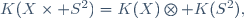 K(X\times S^2)=K(X)\otimes K(S^2),