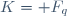 K=\mathbb F_q