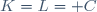 K=L=\mathbb C