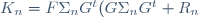 K_n=F\Sigma_nG^t(G\Sigma_nG^t+R_n)^{-1}