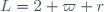 L=2 \varpi r