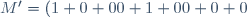 M'=\left({1 0 0\\0 1 0\\0 0 0}\right)