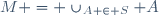 M = \cup_{A \in S} A