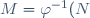 M=\varphi^{-1}(N)