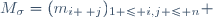 M_{\sigma}=(m_{i \, j})_{1 \leq i,j \leq n} \,\!
