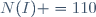 N(I) =110