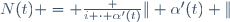 N(t) = \frac {i \cdot \alpha'(t)}{\| \alpha'(t) \|}