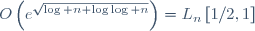 O\left(e^\sqrt{\log n \log\log n}\right)=L_n\left[1/2,1\right]