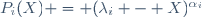 P_i(X) = (\lambda_i - X)^{\alpha_i};