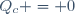 Q_c = 0
