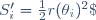 S'_i=\tfrac{1}{2}r(\theta_i)^2\;\Delta\theta