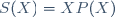 S(X)=XP(X)