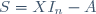 S=XI_n-A
