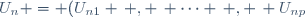 U_n = (U_{n1} \, , \, \cdots \, , \, U_{np}) \: (n \in \mathbb{N})