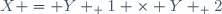X = Y _ 1 \times Y _ 2