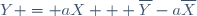 Y = aX + \overline{Y}-a\overline{X}
