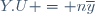 Y.U = n\overline{y}