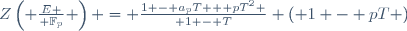 Z\left( {E \over \mathbb{F}_p} \right) = {1 - a_pT + pT^2 \over 1 - T} \left( 1 - pT \right)