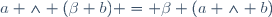 a \wedge (\beta b) = \beta (a \wedge b)