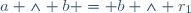 a \wedge b = b \wedge r_1