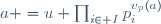a =u \prod_{i\in I}p_i^{v_p(a)}