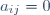 a_{ij}=0