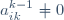 a_{ik}^{k-1}\not=0