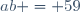 ab = 59