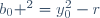 b_0 ^2=y_0^2-r