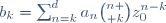 b_k=\sum_{n=k}^da_n{n \choose k}z_0^{n-k}