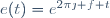 e(t)=e^{2\pi\jmath f t}