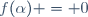 f(\alpha) = 0