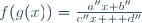 f(g(x))=\frac{a''x+b''}{c''x + d''}