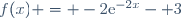 f(x) = -2\text{e}^{-2x}- 3